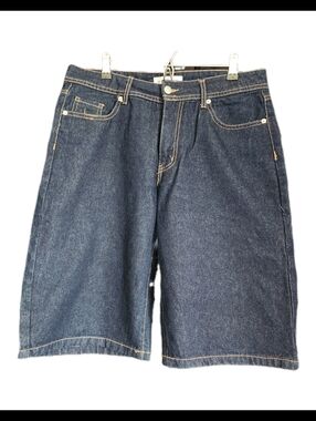 Juniors Denim Shorts - Dark Blue Comfortable Cut
